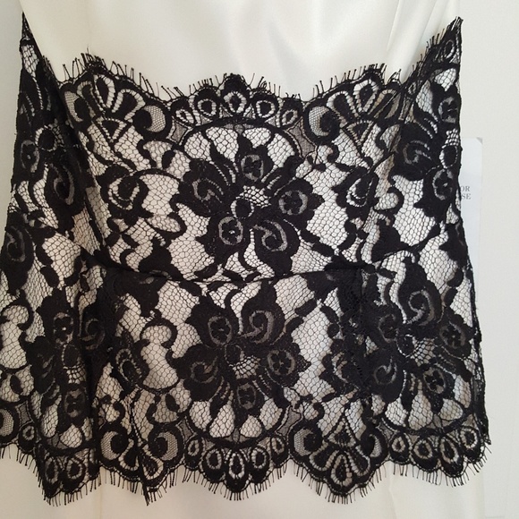 Jessica McClintock formal dress black lace 6 NWT - Picture 2 of 5